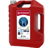 Моторное масло TOTACHI NIRO HD Semi-Synthetic API CI-4/SL, 10W-40, пласт., 4 л 4589904927362