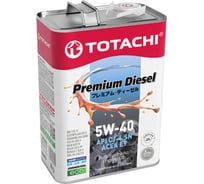 Масло моторное TOTACHI Premium Diesel Fully Synthetic CJ-4/SN 5W-40 6л 11706