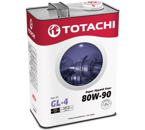 Трансмиссионное масло TOTACHI Super Hypoid Gear GL-4, 80W-90, 4 л 60104
