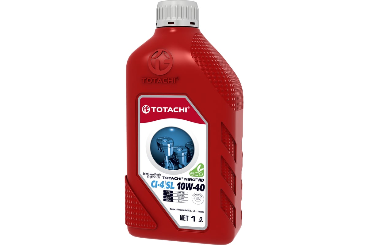 Моторное масло TOTACHI NIRO HD Semi-Synthetic API CI-4/SL 10W-40, пласт., 1  л 17901