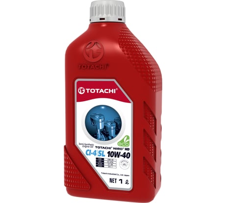 Моторное масло TOTACHI NIRO HD Semi-Synthetic API CI-4/SL 10W-40, пласт., 1 л 17901