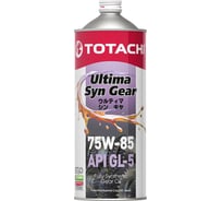 Трансмиссионное масло TOTACHI Ultra Hypoid Gear Fully Syn GL-5/MT-1, 75W85, 1 л 60201