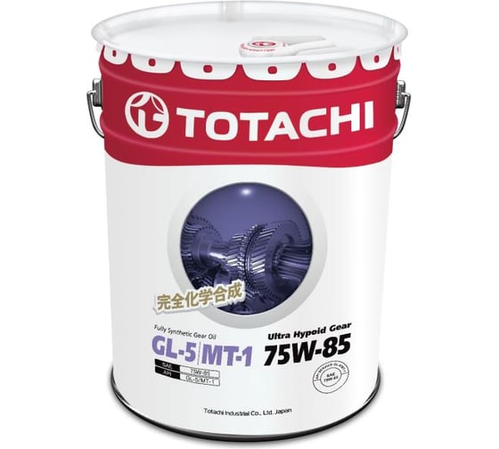 Трансмиссионное масло TOTACHI Ultra Hypoid Gear Fully Syn GL-5/MT-1, 75W85, 20 л 60220