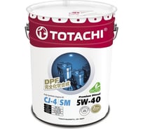 Масло моторное TOTACHI Premium Diesel Fully Synthetic CJ-4/SM, 5W-40, 20 л 11720