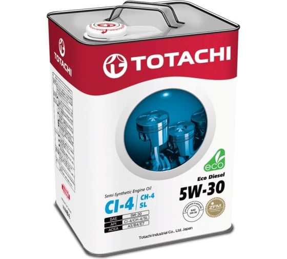 Моторное масло TOTACHI Eco Diesel Semi-Synthetic CI-4/SL, 5W-30, 6 л 11106 1