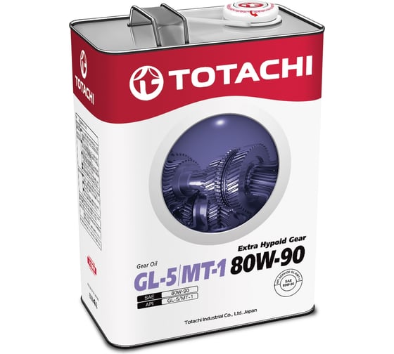 Трансмиссионное масло TOTACHI Extra Hypoid Gear GL-5/MT-1 80W-90 4 л 60404