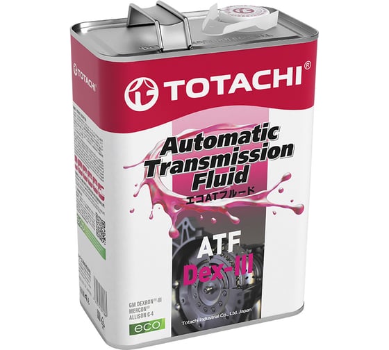 Трансмиссионное масло TOTACHI ATF Dex-III class 4л 20704