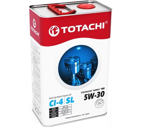 Моторное масло TOTACHI NIRO MD Semi-Synthetic CI-4/SL 5W-30 4л 4589904921995 1