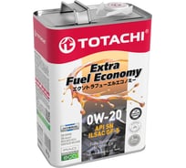 Моторное масло TOTACHI Extra Fuel Fully Synthetic SN 0W-20 4л 11404