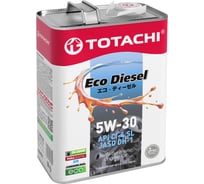Моторное масло TOTACHI Eco Diesel Semi-Synthetic CI-4/SL, 5W-30, 4 л 11104