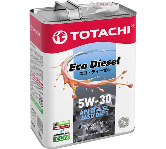 Моторное масло TOTACHI Eco Diesel Semi-Synthetic CI-4/SL, 5W-30, 4 л 11104