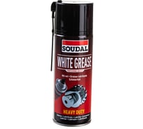 Белое смазочное масло с ПТФЭ тефлон Soudal WHITE GREASE, 400 мл 119706