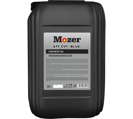Трансмиссионное масло Mozer TRANSMISSION FLUID ATF CVT (BLUE), канистра 20л 4639039 1