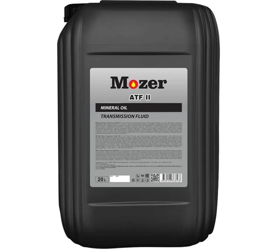 Трансмиссионное масло Mozer TRANSMISSION Fluid ATF II (мин), канистра 20л 4638568 1