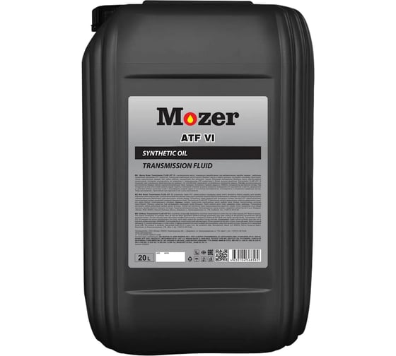 Трансмиссионное масло Mozer TRANSMISSION FLUID ATF VI, канистра 20л 4638582