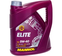 Синтетическое моторное масло MANNOL ELITE 5W40 4 л 1006