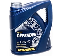 Полусинтетическое моторное масло MANNOL DEFENDER 10W40 4 л 1148