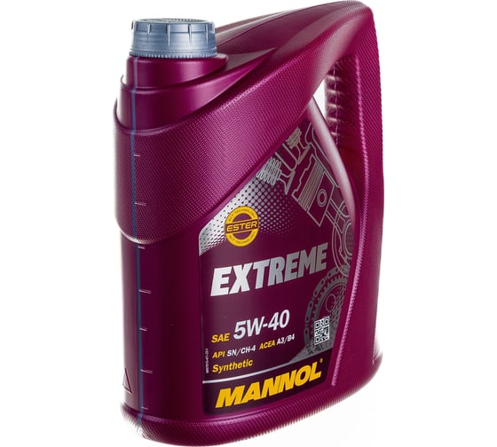 Синтетическое моторное масло MANNOL EXTREME 5W40 4 л 1021
