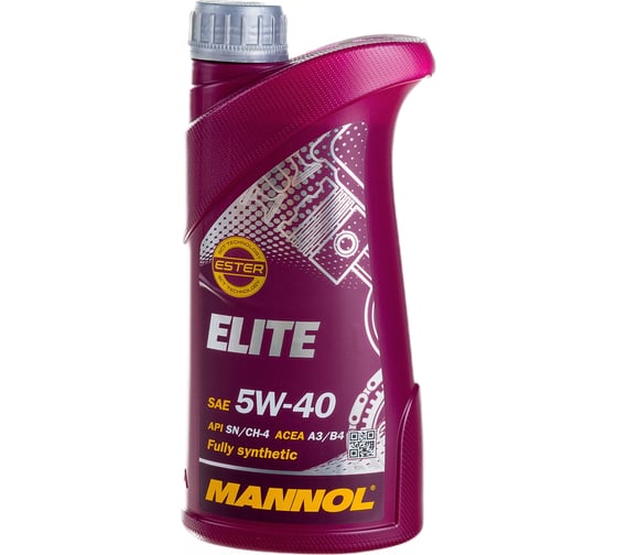 Синтетическое моторное масло MANNOL ELITE 5W40 1 л 1005
