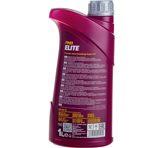 Синтетическое моторное масло MANNOL ELITE 5W40 1 л 1005