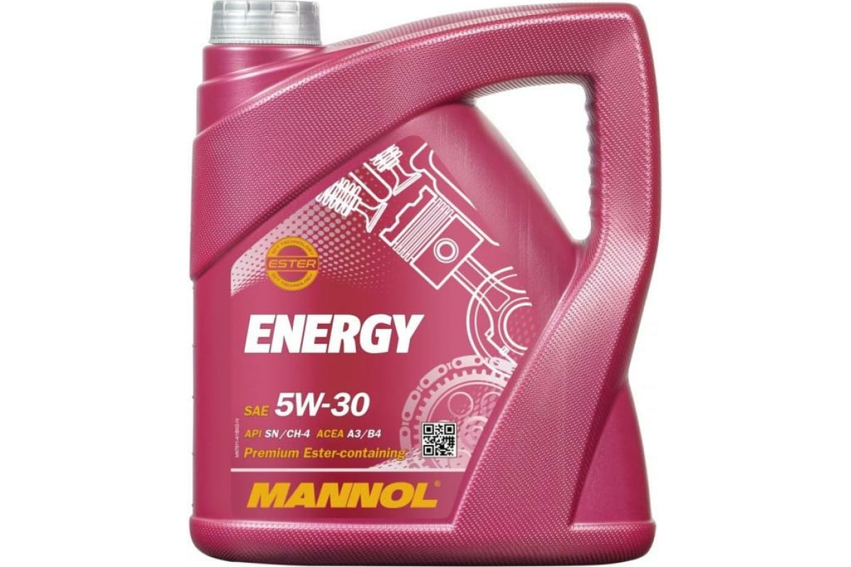 Синтетическое моторное масло MANNOL ENERGY 5W30, 4 л, 7017 - выгодная .