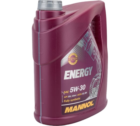 Синтетическое моторное масло MANNOL ENERGY 5W30, 4 л, 7017