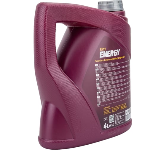 Синтетическое моторное масло MANNOL ENERGY 5W30, 4 л, 7017