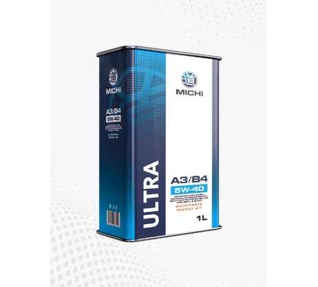 Моторное масло Michi ULTRA 5W-40 А3/B4, канистра 1л 4637219
