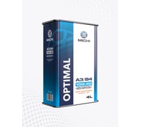 Моторное масло Michi OPTIMAL 10W-40 А3/B4, канистра 4л 4637325