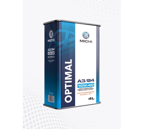 Моторное масло Michi OPTIMAL 10W-40 А3/B4, канистра 4л 4637325