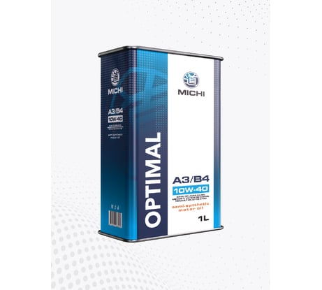 Моторное масло Michi OPTIMAL 10W-40 А3/B4, канистра 1л 4637318