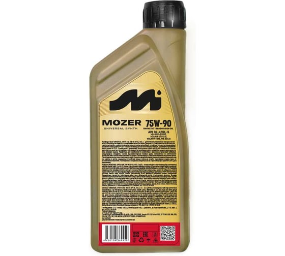 Трансмиссионное масло Mozer UNIVERSAL SAE 75w-90 API GL-4/GL-5 (п/син.), канистра 1л 4637974