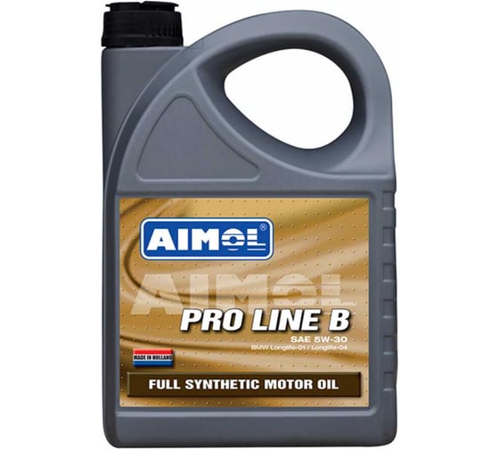 Синтетическое моторное масло AIMOL PROLINE B 5W-30 4 л 8719497954896 1