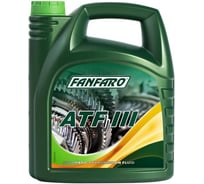 Синтетическое трансмиссионное масло FANFARO ATF III D 4 л FF8603-4-E