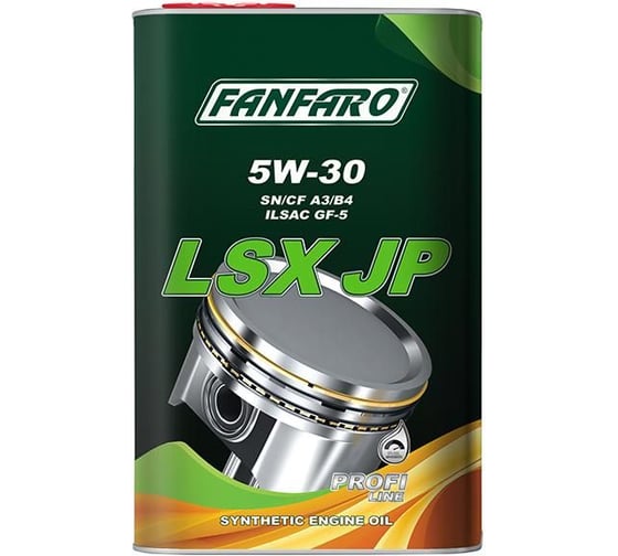 Синтетическое моторное масло FANFARO LSX JP 5W30 (metal) 1 л FF6703-1ME 1