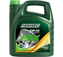 Синтетическое моторное масло FANFARO PDX 5W40 5 л FF6705-5-E