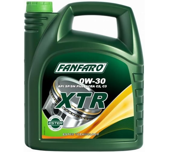 Синтетическое моторное масло FANFARO XTR 0W30 5 л FF6726-5 1