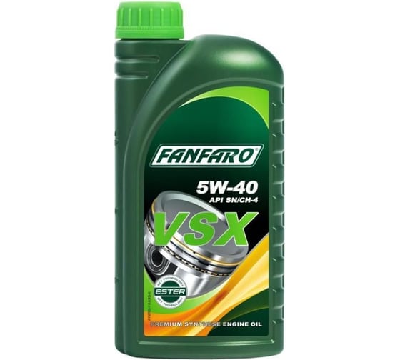Синтетическое моторное масло FANFARO VSX 5W40 1 л FF6702-1-E