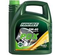 Синтетическое моторное масло FANFARO PDX 5W40 4 л FF6705-4-E