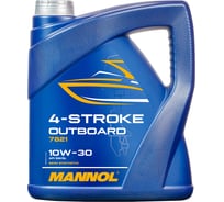 Полусинтетическое моторное масло MANNOL 4-STROKE OUTBOARD 10W30 4 л 78214