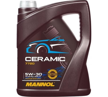 Синтетическое моторное масло MANNOL CERAMIC 5W30 5 л 77205