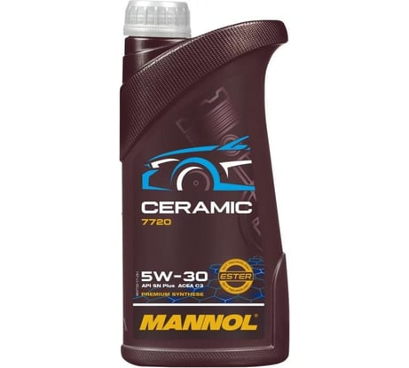 Синтетическое моторное масло MANNOL CERAMIC 5W30 1 л 77201