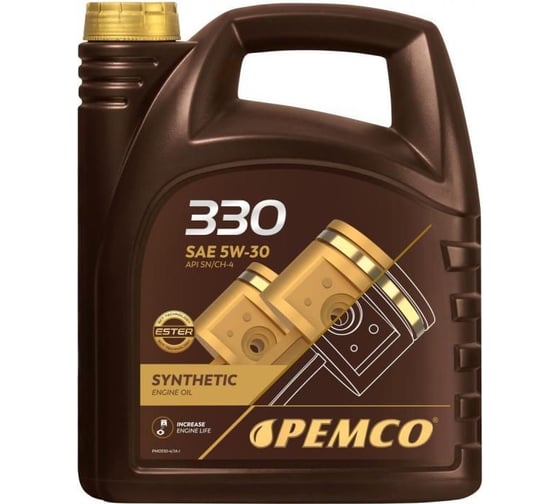Синтетическое моторное масло PEMCO 330 5W30 4 л PM0330-4-E