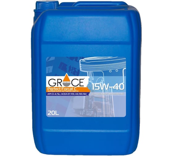 Масло для коммерческого транспорта GRACE Lubricants perfect Forcat C 15w-40 минеральное 20л 4603728821665