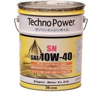 Моторное масло Techno Power синтетическое, SN, 10W40, 20 литров TP-LP106
