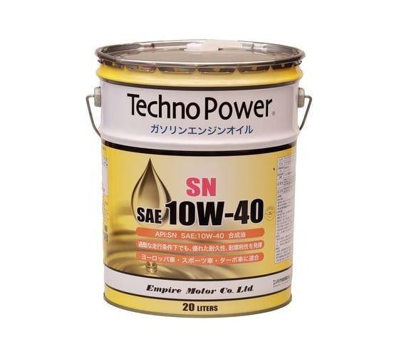 Моторное масло Techno Power синтетическое, SN, 10W40, 20 литров TP-LP106