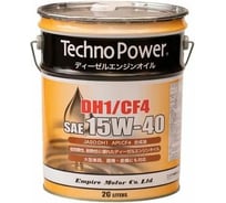 Моторное масло Techno Power синтетическое, CF4/DH1, 15W40, 20 литров TP-LP202