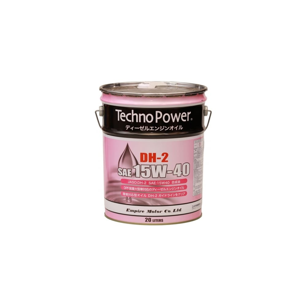 Моторное масло Techno Power синтетическое, DH2, 15W40, 20 литров