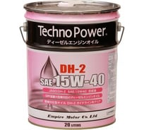 Моторное масло Techno Power синтетическое, DH2, 15W40, 20 литров TP-LP204