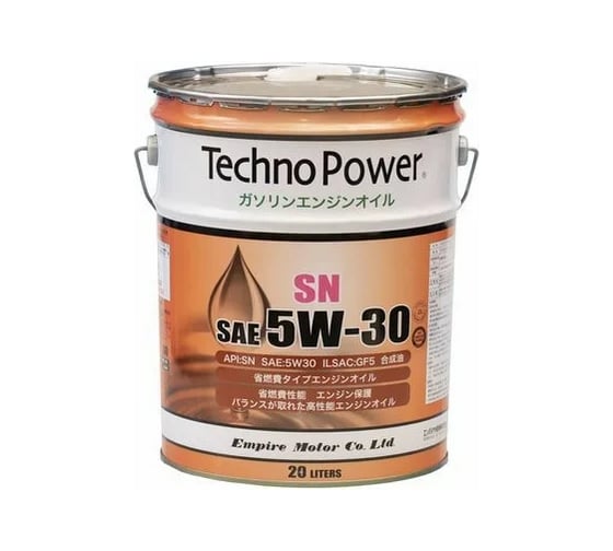 Моторное синтетическое масло Techno Power SN 5W30 20 литров TP-LP104